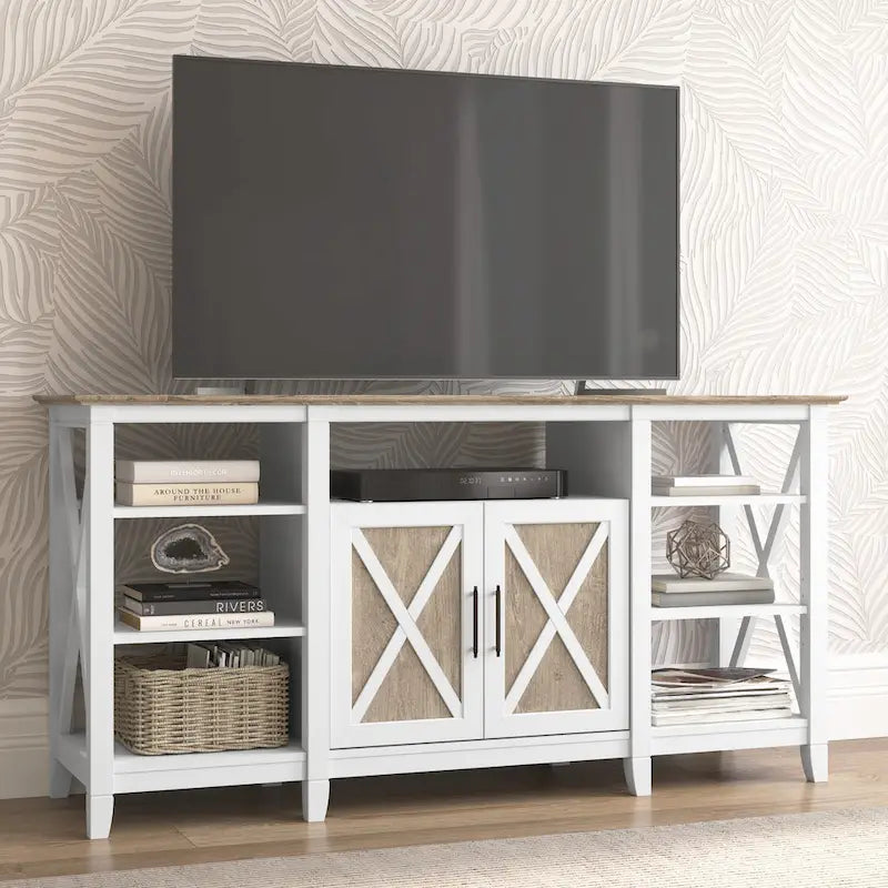 Meuble TV haut avec rangement par
