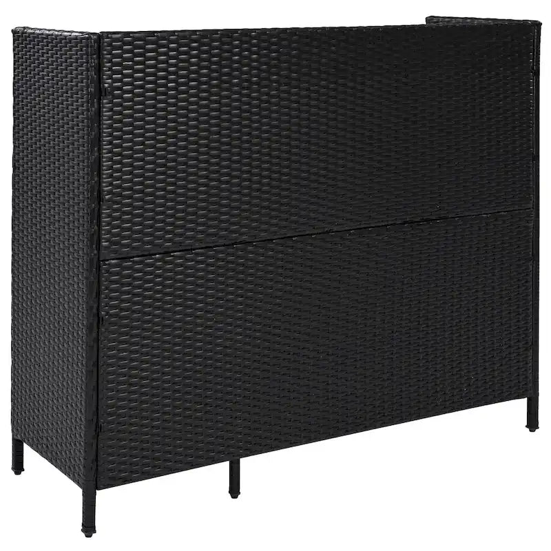 Armoire de rangement d'extérieur en rotin
