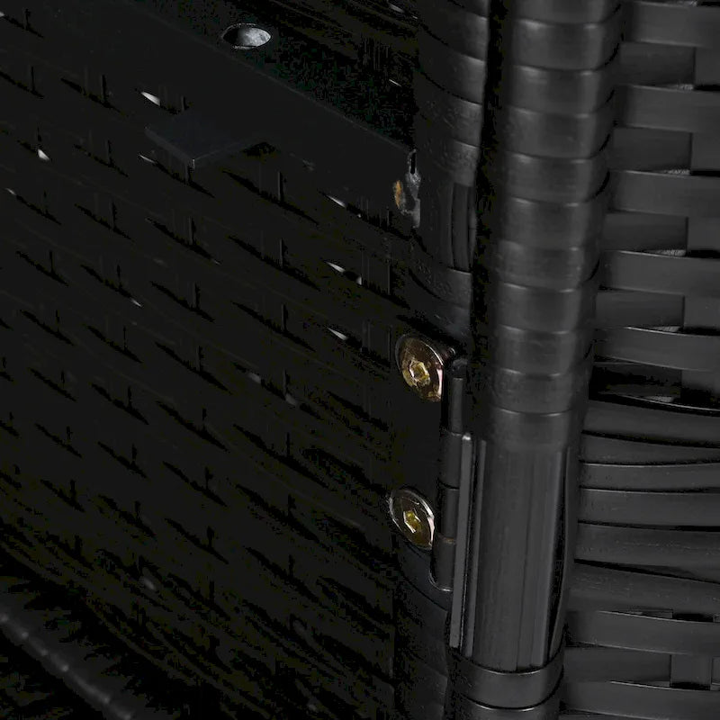 Armoire de rangement d'extérieur en rotin