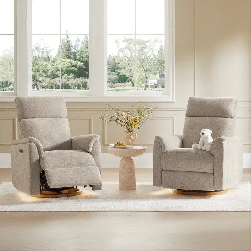 Fauteuil inclinable motorisé pour chambre de bébé avec veilleuse