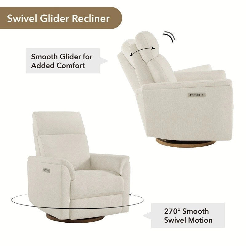 Fauteuil inclinable motorisé pour chambre de bébé avec veilleuse