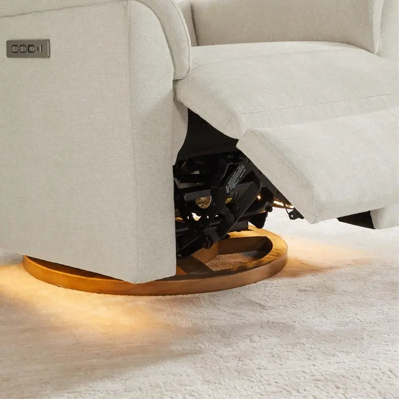 Fauteuil inclinable motorisé pour chambre de bébé avec veilleuse