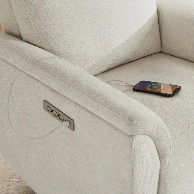 Fauteuil inclinable motorisé pour chambre de bébé avec veilleuse