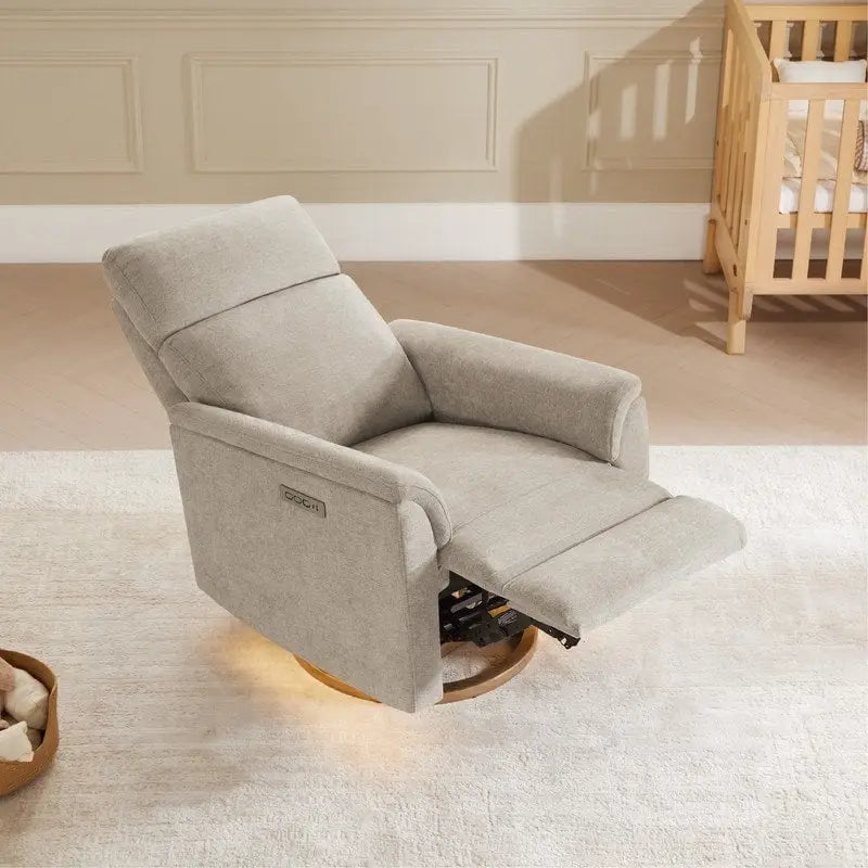 Fauteuil inclinable motorisé pour chambre de bébé avec veilleuse
