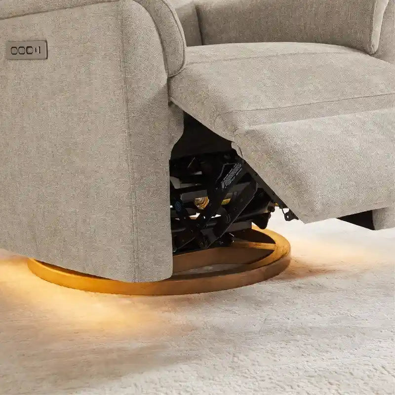 Fauteuil inclinable motorisé pour chambre de bébé avec veilleuse
