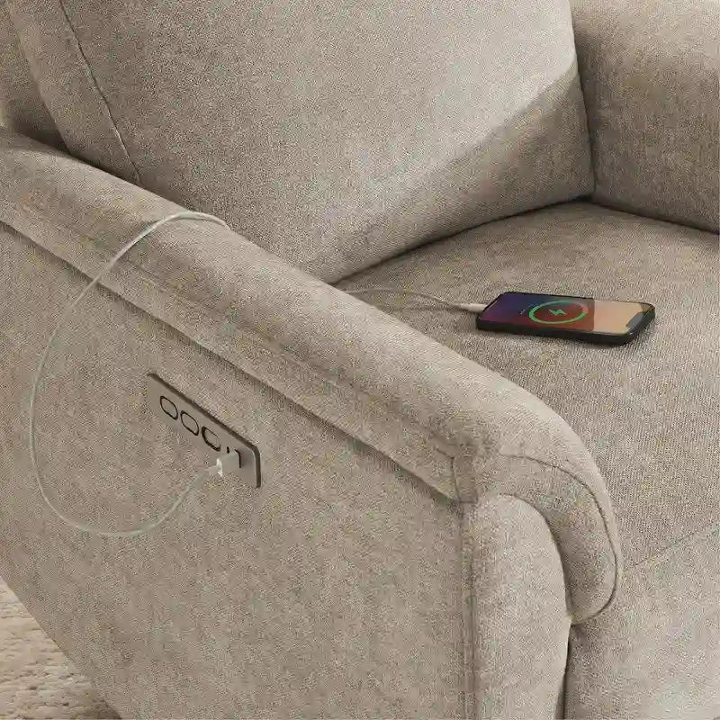 Fauteuil inclinable motorisé pour chambre de bébé avec veilleuse