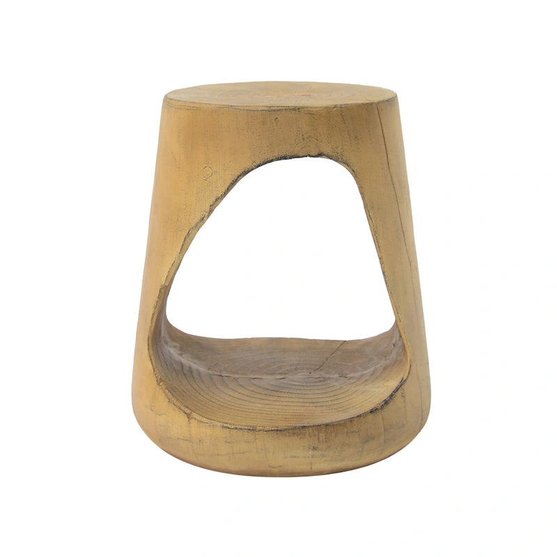 14,5 Table d'appoint ronde moderne avec base large et stable pour le salon ou la chambre à coucher