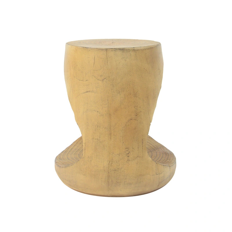 14,5 Table d'appoint ronde moderne avec base large et stable pour le salon ou la chambre à coucher