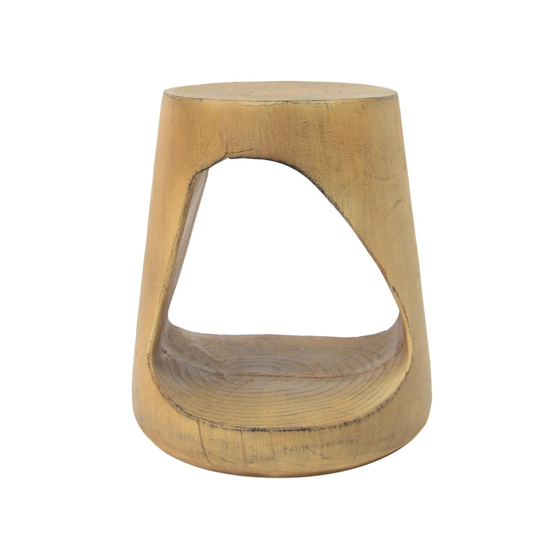 14,5 Table d'appoint ronde moderne avec base large et stable pour le salon ou la chambre à coucher