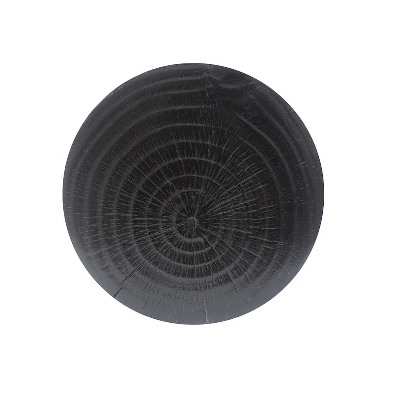 14,5 Table d'appoint ronde moderne avec base large et stable pour le salon ou la chambre à coucher