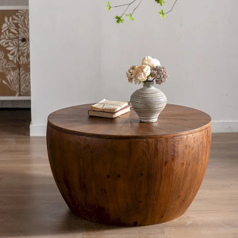 Table basse en forme de seau