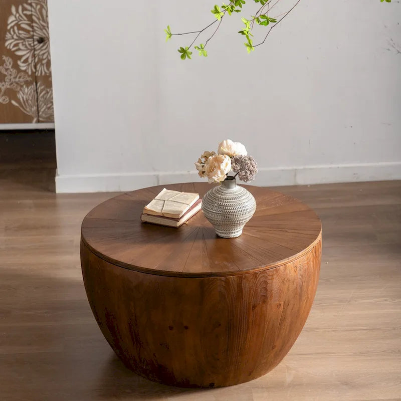 Table basse en forme de seau