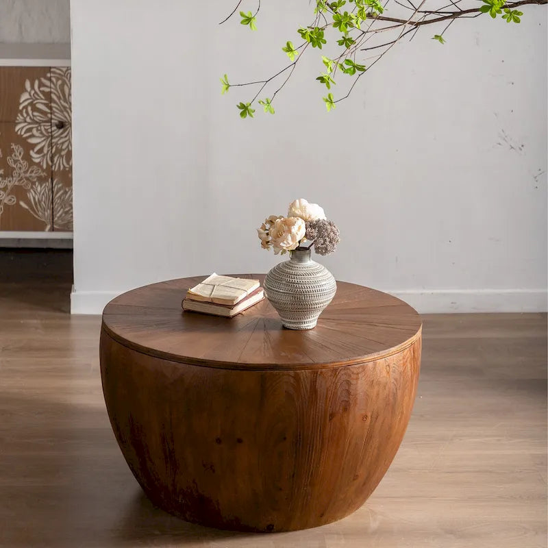 Table basse en forme de seau