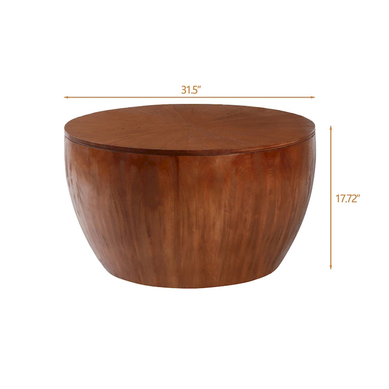 Table basse en forme de seau