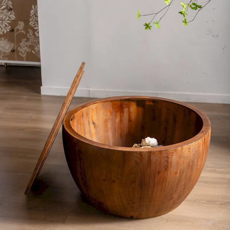 Table basse en forme de seau