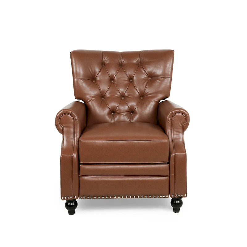 Fauteuil inclinable rembourré contemporain de