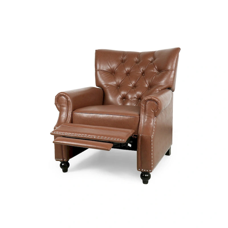 Fauteuil inclinable rembourré contemporain de