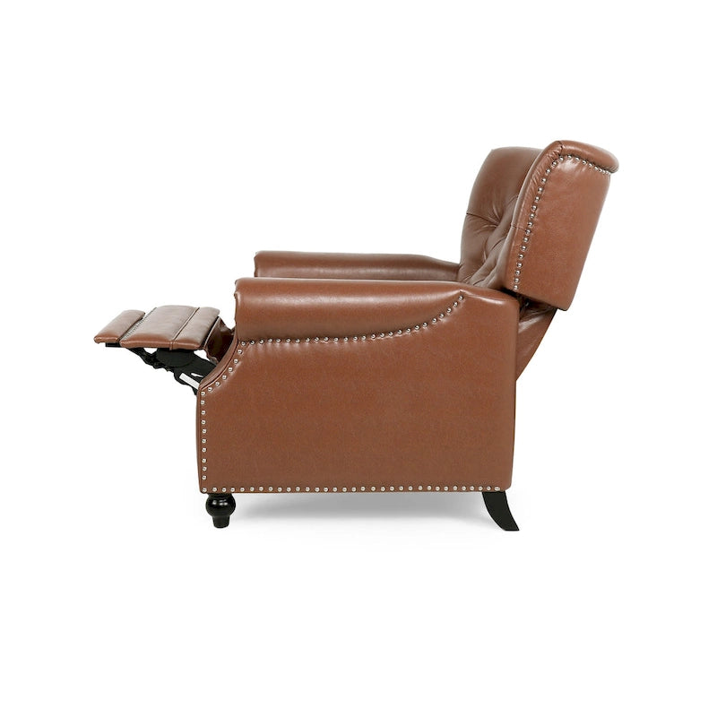 Fauteuil inclinable rembourré contemporain de