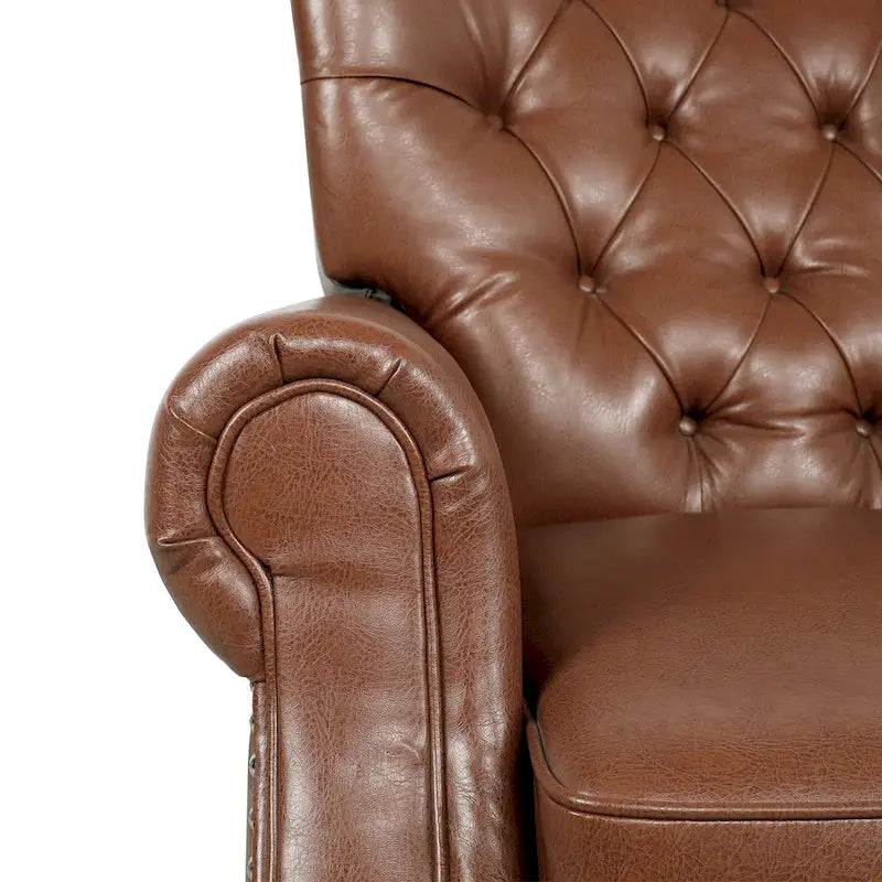 Fauteuil inclinable rembourré contemporain de