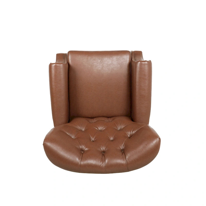 Fauteuil inclinable rembourré contemporain de
