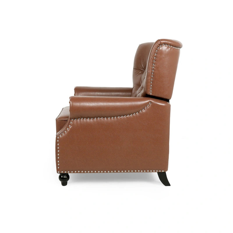 Fauteuil inclinable rembourré contemporain de