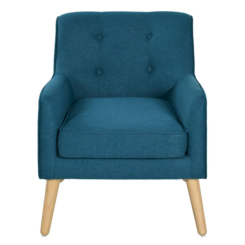 Fauteuil capitonné de style moderniste du milieu du siècle par