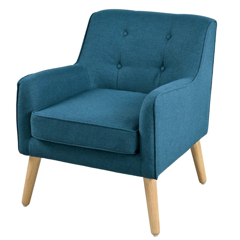 Fauteuil capitonné de style moderniste du milieu du siècle par
