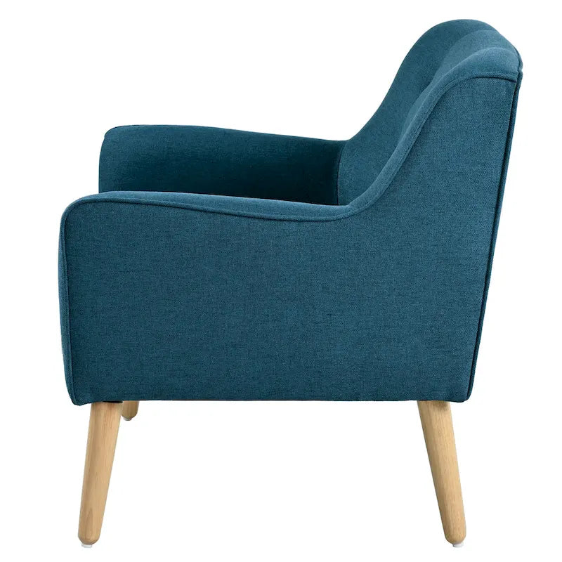 Fauteuil capitonné de style moderniste du milieu du siècle par