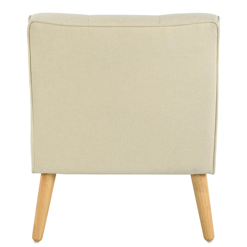 Fauteuil capitonné de style moderniste du milieu du siècle par