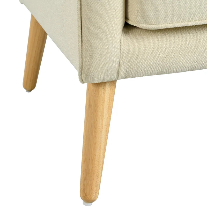 Fauteuil capitonné de style moderniste du milieu du siècle par