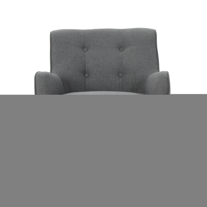Fauteuil capitonné de style moderniste du milieu du siècle par