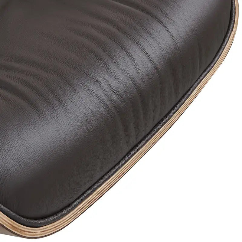 Fauteuil de salon pivotant à dossier haut de style Mid-Century avec ottoman pour le salon et la chambre