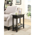 Table d'appoint à plateau relevable avec étagère