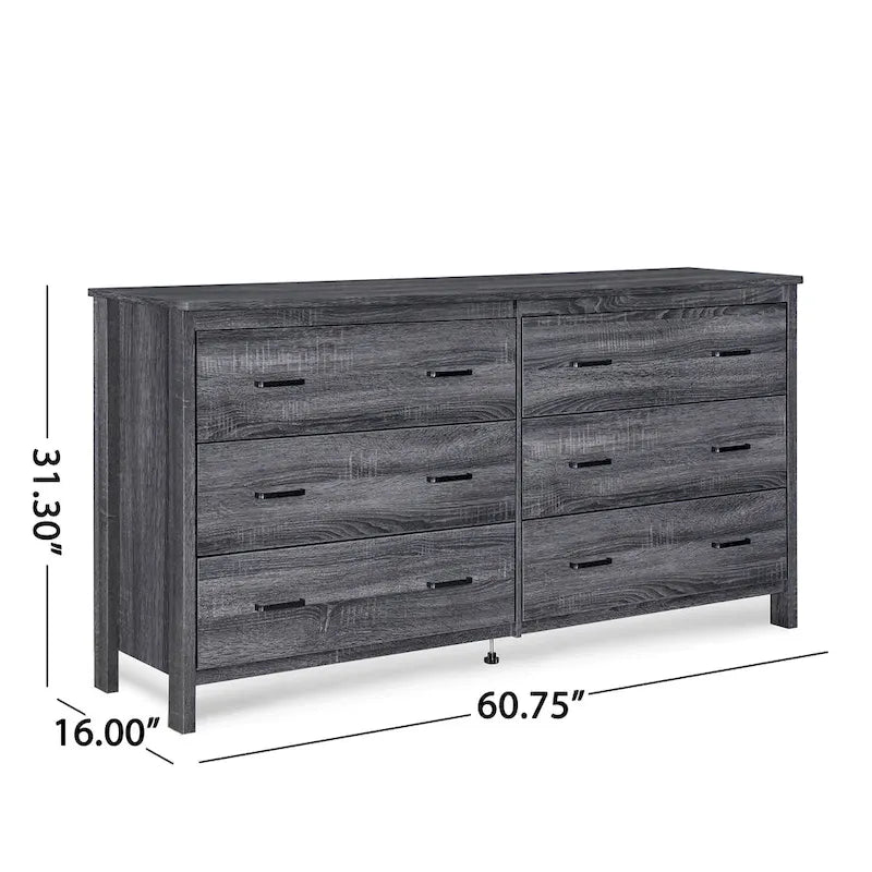 Commode à 6 tiroirs par