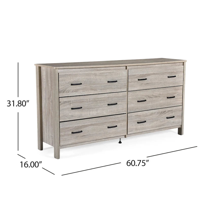 Commode à 6 tiroirs par