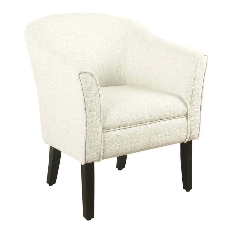 Fauteuil d'appoint tonneau texturé naturel