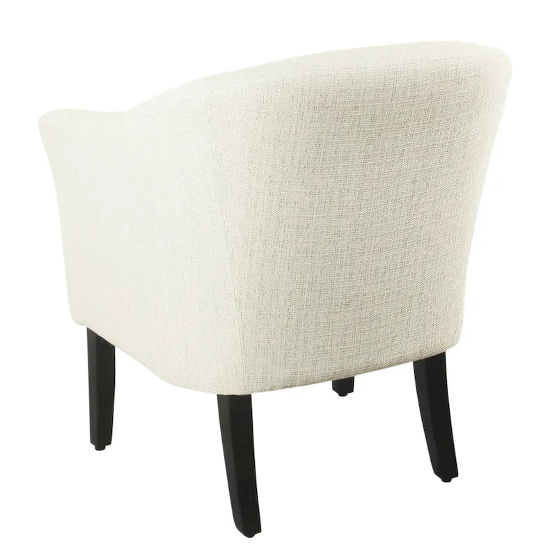 Fauteuil d'appoint tonneau texturé naturel