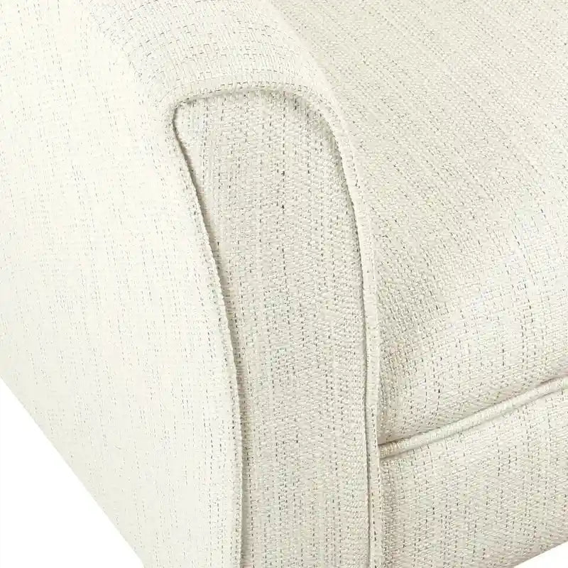 Fauteuil d'appoint tonneau texturé naturel