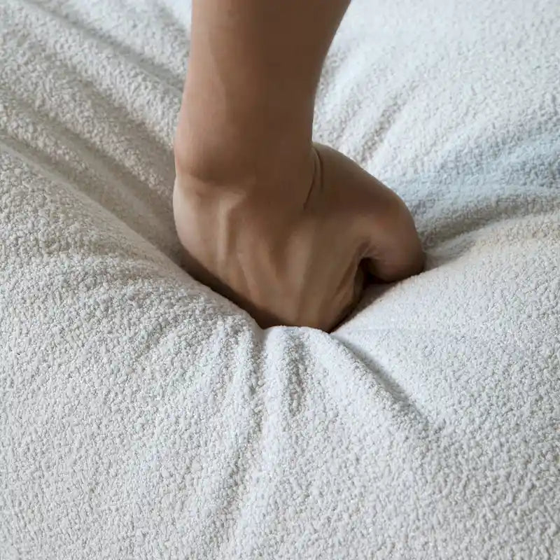 Fauteuil de sol en mousse à mémoire de forme, canapé paresseux confortable avec support dorsal, confortable pour la lecture, le jeu, la méditation, tissu Teddy