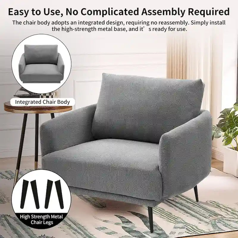 Fauteuil d'appoint démesuré 37,5 W, canapé de loisir