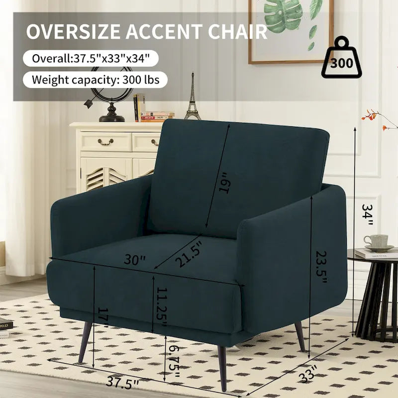 Fauteuil d'appoint démesuré 37,5 W, canapé de loisir