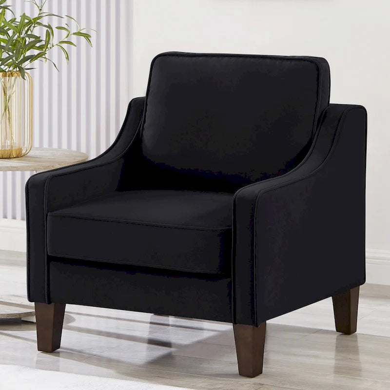 Fauteuil d'appoint moderne rembourré pour salon, chambre à coucher