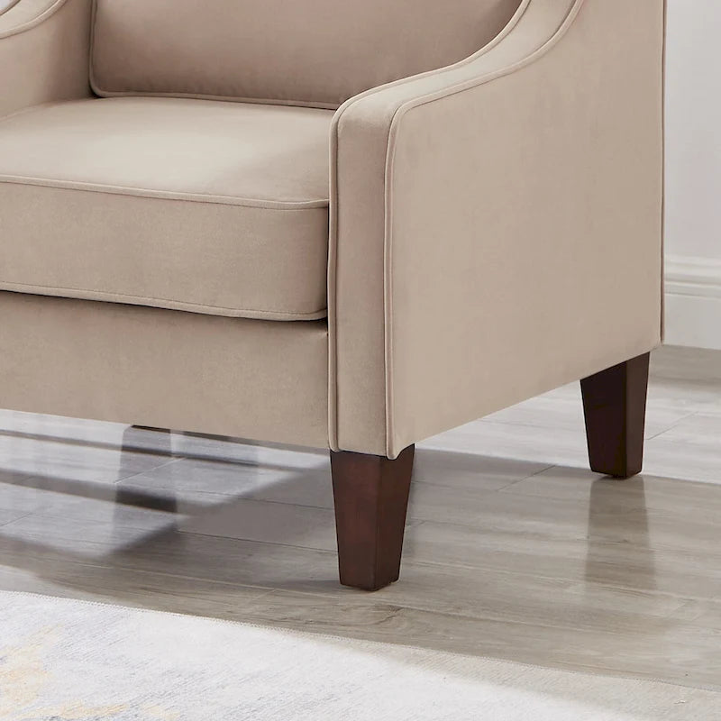Fauteuil d'appoint moderne rembourré pour salon, chambre à coucher