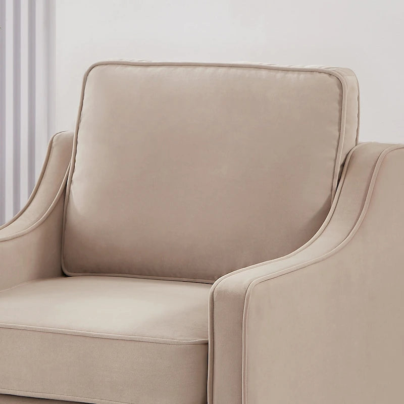 Fauteuil d'appoint moderne rembourré pour salon, chambre à coucher