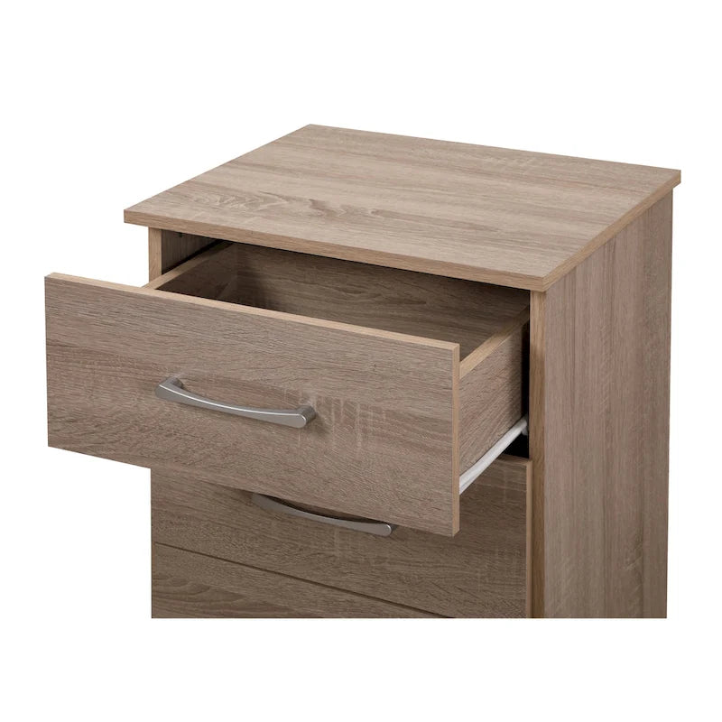 Table de chevet en bois à 3 tiroirs