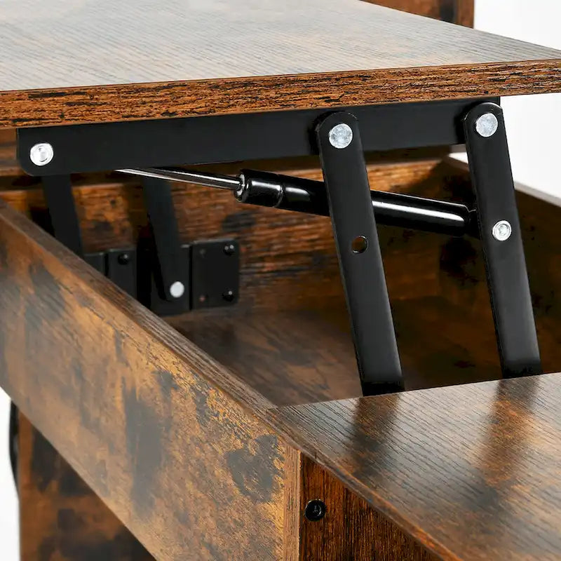 Bureau d'angle en L de 150 cm avec LED, bureau d'ordinateur de jeu avec classeur et plateau élévateur
