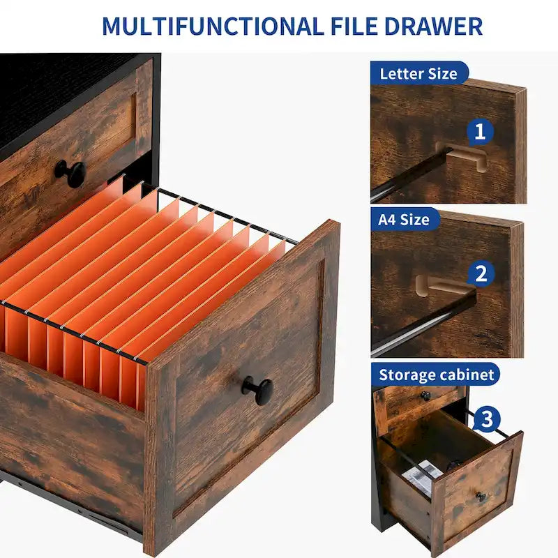 Bureau d'angle en L de 150 cm avec LED, bureau d'ordinateur de jeu avec classeur et plateau élévateur