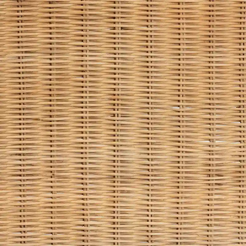 Banc d'appoint moderne bohème en rotin naturel marron
