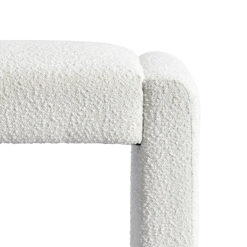 Banc de salle à manger capitonné en boucle de 48 L
