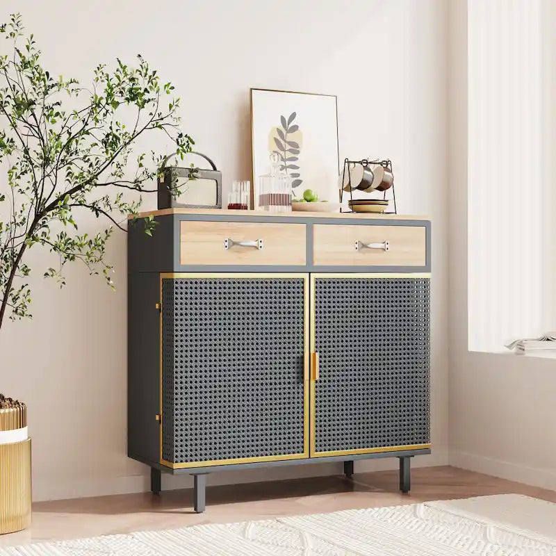 Buffet moderne avec tiroirs et portes